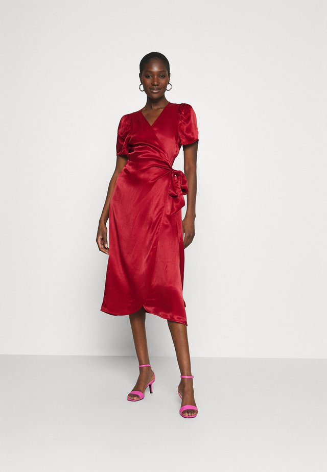 JULISSA WRAP DRESS - Vestito elegante - rubin red
