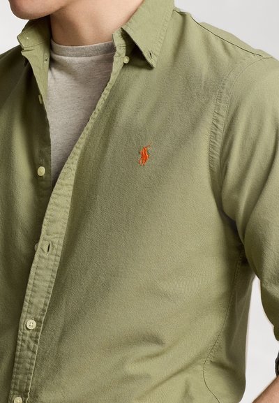 Polo Ralph Lauren SLIM FIT GARMENT-DYED OXFORD SHIRT - Overhemd - sage green