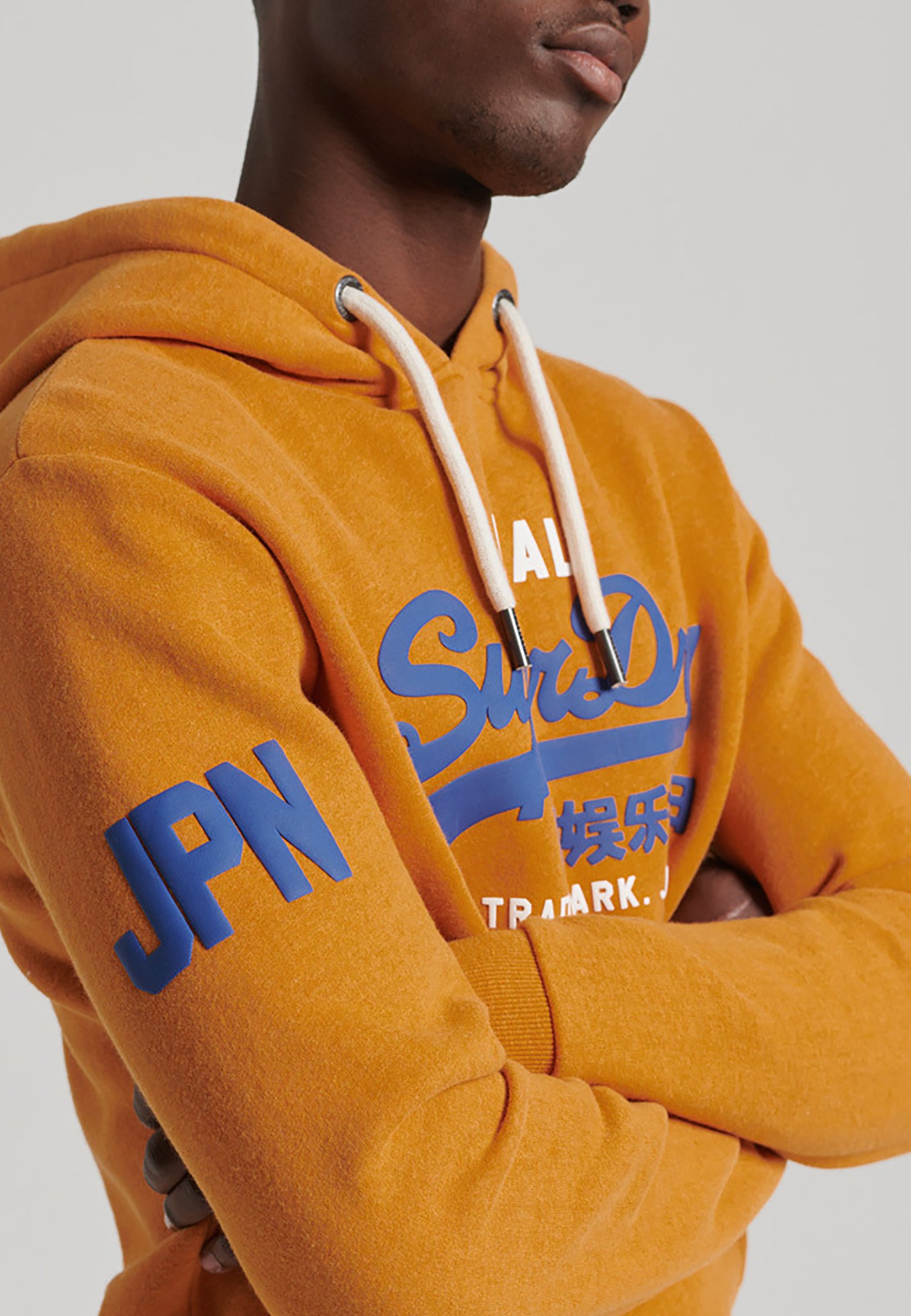 Superdry VINTAGE LOGO CLASSIC - Sweatshirt - thrift gold marl/dark yellow -  Zalando.de