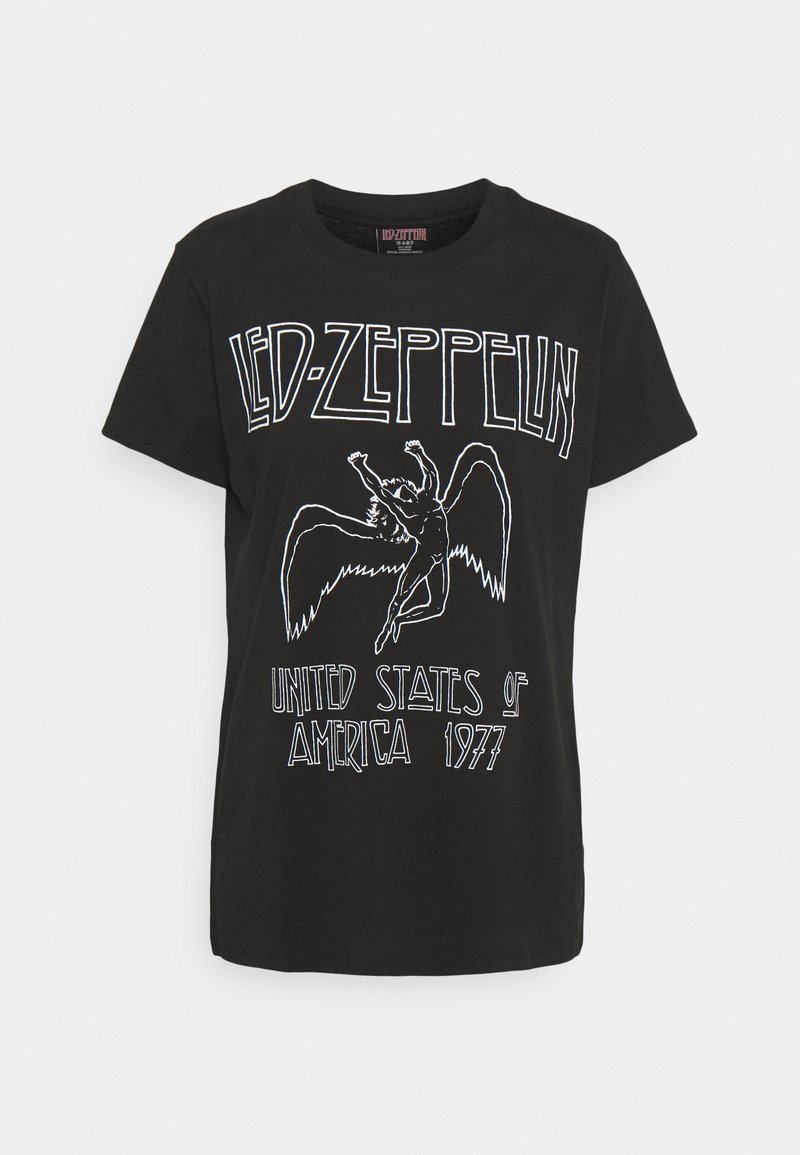 Cotton On CLASSIC LED ZEPPELIN 1977 TOUR Trükipildiga Tsärk black/must Zalando.ee