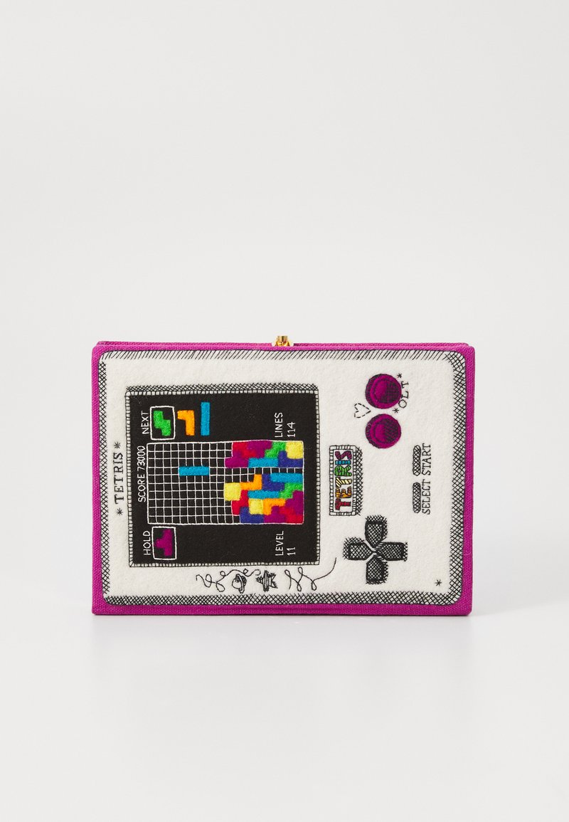Olympia Le-Tan BOOK TETRIS GAME - Geantă plic - fuchsia pierre