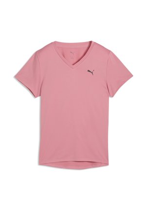 TAD ESSENTIAL VNECK TEE - Sport T-shirt - wild pink