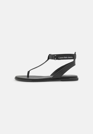 T-bar sandals - black