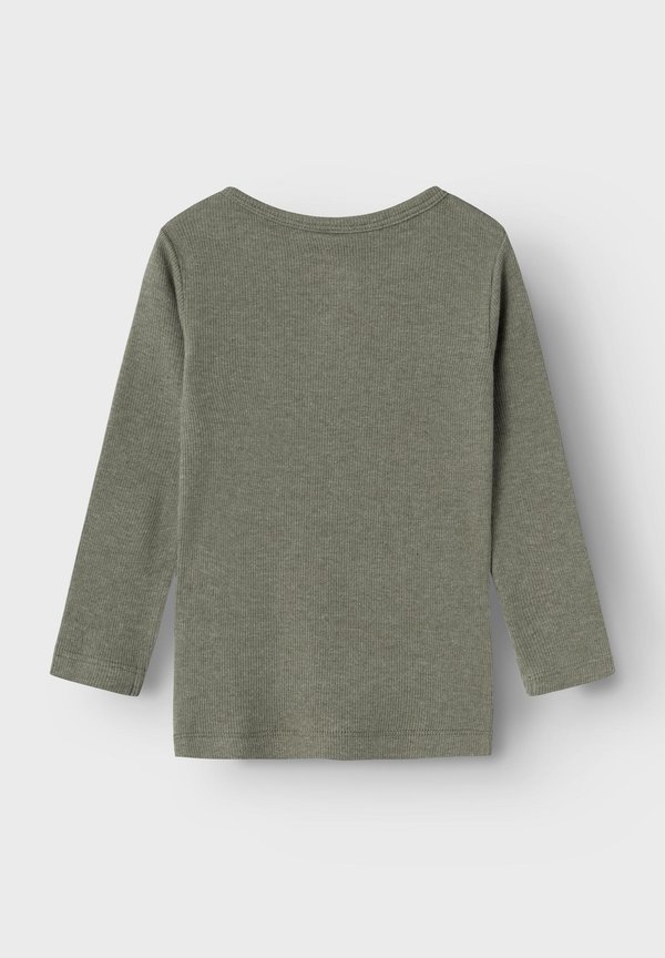 NMMKAB - Long sleeved top - dusty olive melange3
