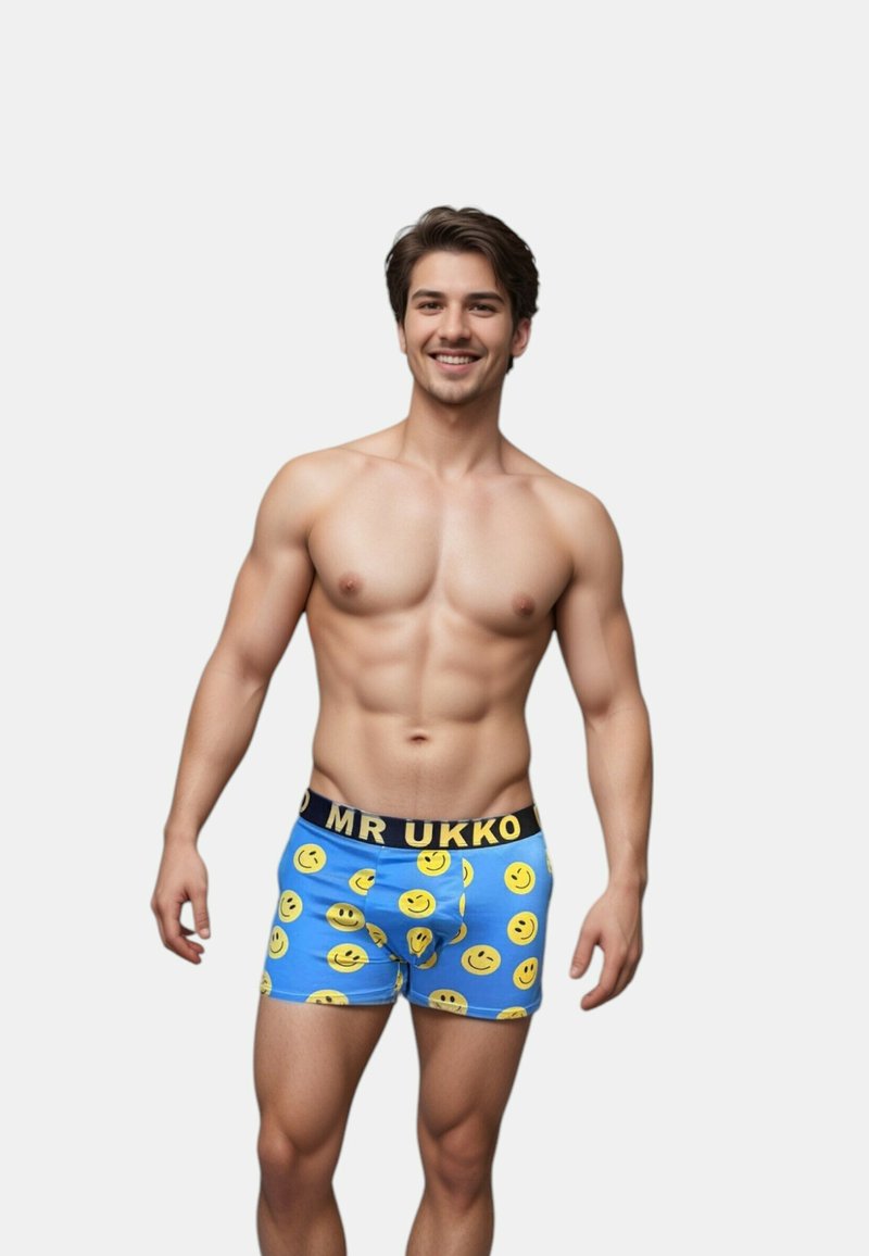 Mr Ukko 3 PACK SMILEY - Boxers - smiley blue