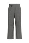 ELIANA WIDE - Stoffhose - grey melange   chalk stripe