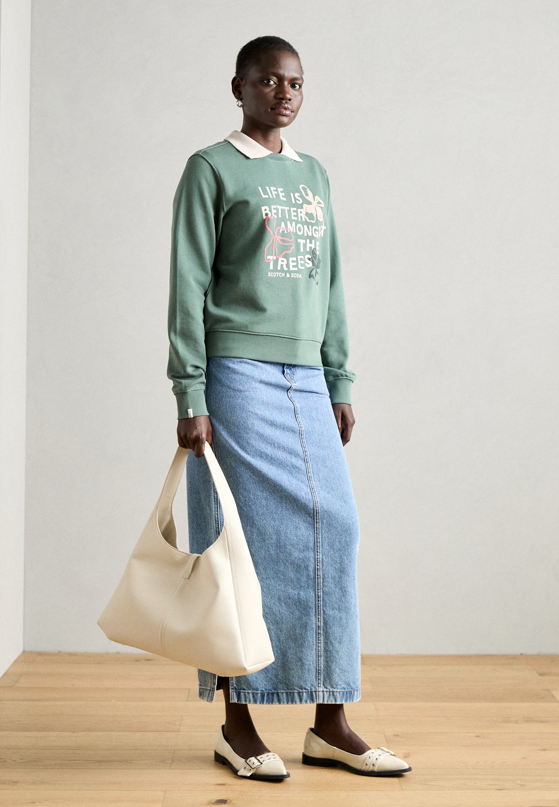 Scotch & Soda ARTWORK REGULAR FIT - Sweatshirt - park green