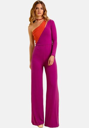 THE-ARE ASIMÉTRICO BICOLOR. - Jumpsuit - naranja