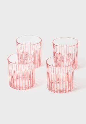 Les Ottomans, WATER TUMBLER 4 PACK - Verre - coral