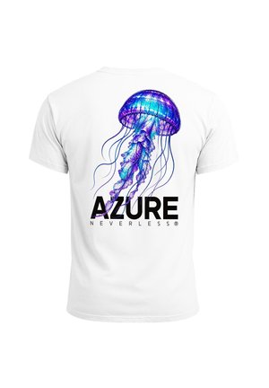 Neverless, T-Shirt print - slim fit weiß