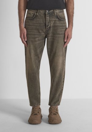 Antony Morato, JEANS DORIS BAGGY ANKLE LENGHT FIT IN RIDIG OVERDYED BLACK BLACK DENIM - Jeans Tapered Fit - black
