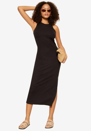 RACER ROUND NECK MIDI - Šaty do práce - black