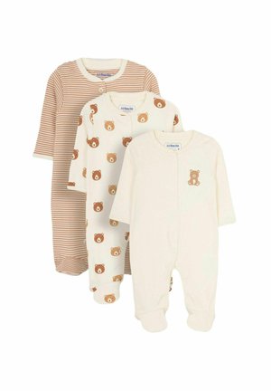 JoJo Maman Bébé BEAR 3 PACK.  - REGULAR FIT - Šliaužtinukai - natural