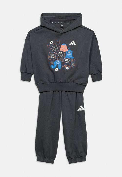 adidas TIRO SET KIDS UNISEX - Tracksuit - grey/white — photo 3