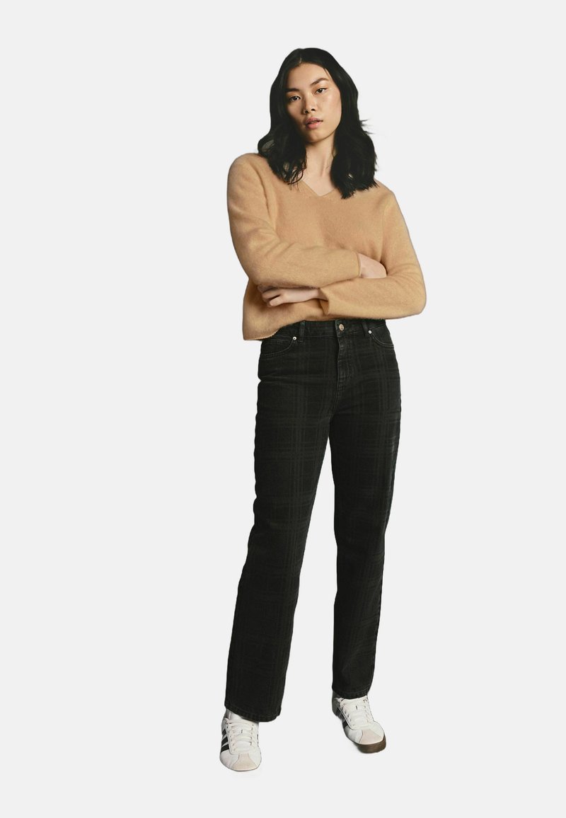Next Jeans straight leg - black checked
