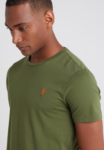 Polo Ralph Lauren CUSTOM SLIM FIT JERSEY CREWNECK T-SHIRT - T-shirt básica - supply olive