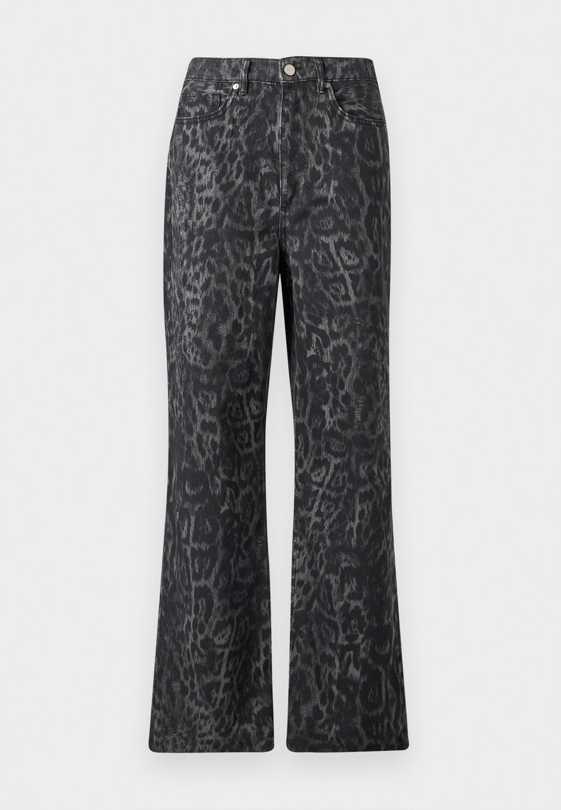 AllSaints Straight leg jeans - leppo black/mottled black - Zalando