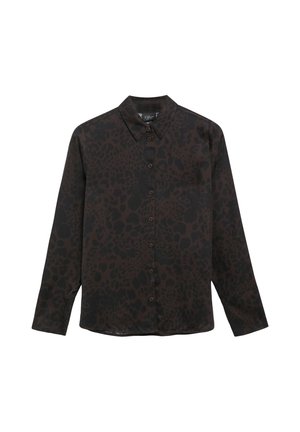 s.Oliver BLACK LABEL, BLUSE - Hemdbluse - dunkelbraun