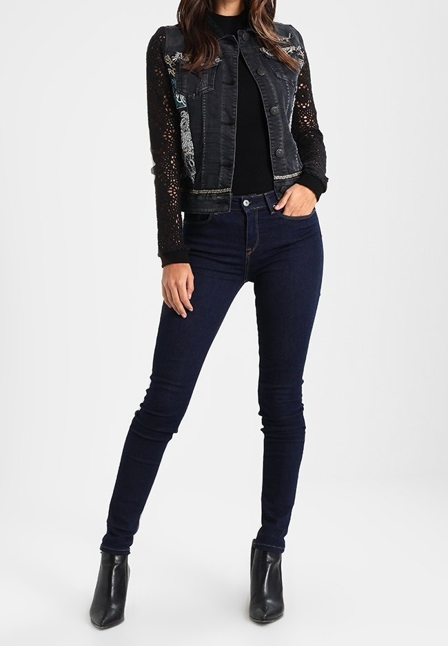 Desigual Denim jacket - black denim - (Pre-owned) - Zalando.ie