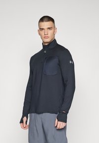 Under Armour - LAUNCH TRAIL QUARTER ZIP - Langærmet T-shirt - black/reflective Miniaturebillede 1