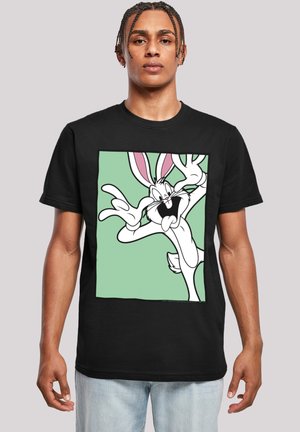 LOONEY TUNES BUGS BUNNY FUNNY FACE - Potiskana majica - black