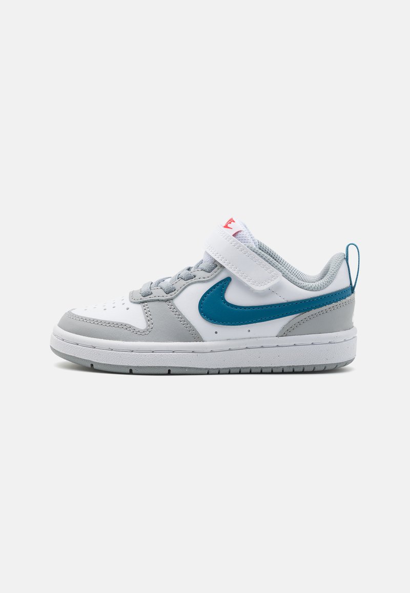 Nike Sportswear COURT BOROUGH 2 UNISEX  - Sneakers basse - white/marina/light smoke grey/habanero red