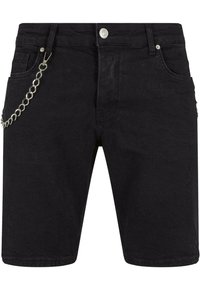 Denim shorts - black