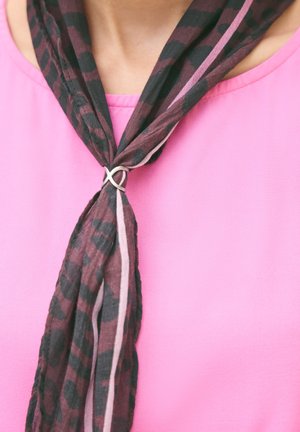 Street One Studio, BANDANA IN DIAMANTFORM MIT RING - Foulard - very berry