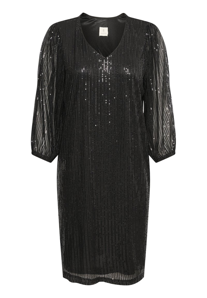 Kaffe Cocktailjurk gemêleerd zwart