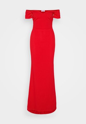 WAL G. RISH OFF SHOULDER MAXI - Φόρεμα από ζέρσεϊ - red