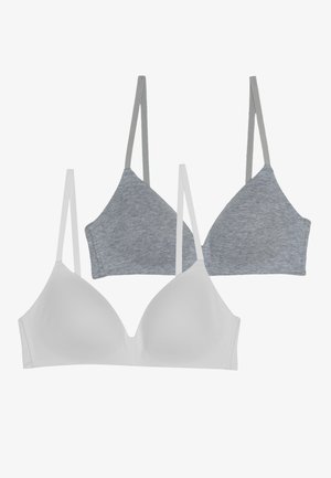 2 PACK - Reggiseno - grey/white