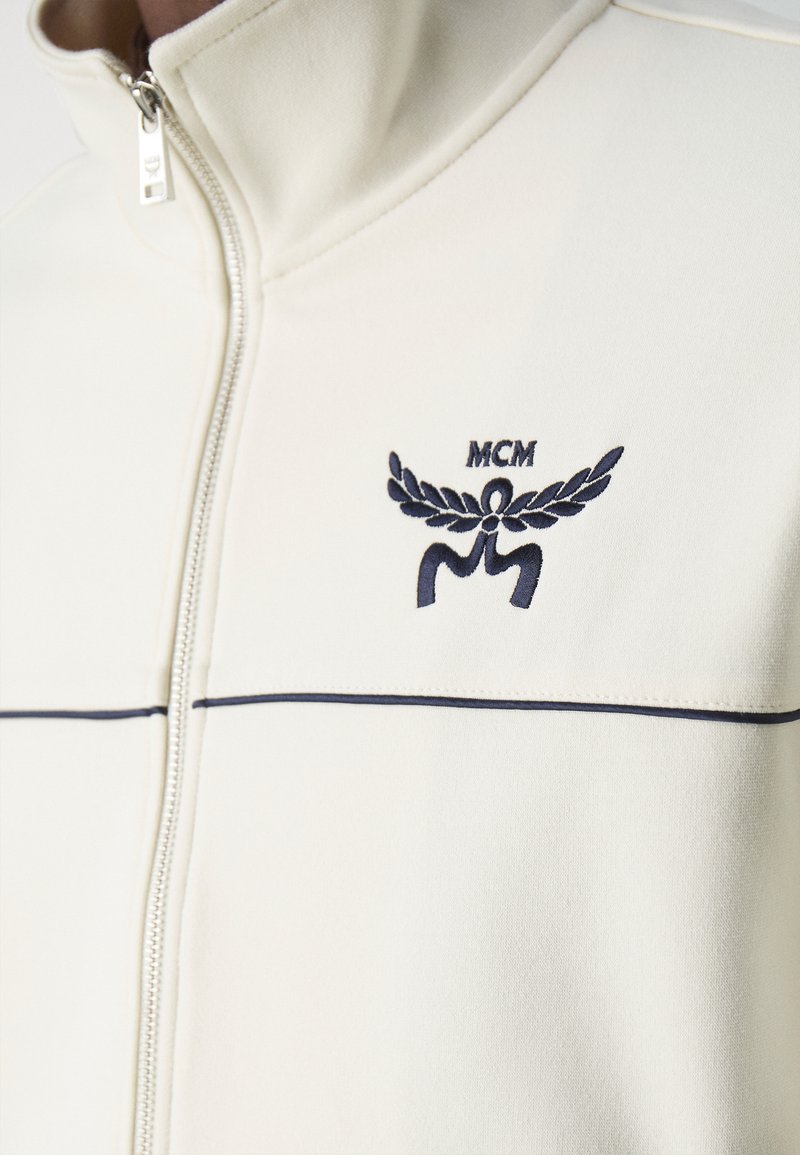 MCM ESSENTIAL PONTE TRACK - Leichte Jacke - ivory/offwhite
