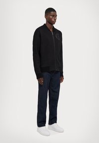Just Cavalli FLEECE KNIT - Blusão aviador - black