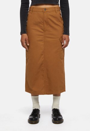 Dickies A-line skirt - brown duck