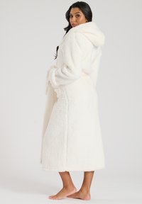 Loungeable HOODED MIDAXI CHUNKY - Albornoz - cream