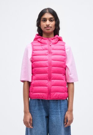 ONLNEWTAHOE HOOD WAISTCOAT - Weste - pink yarrow