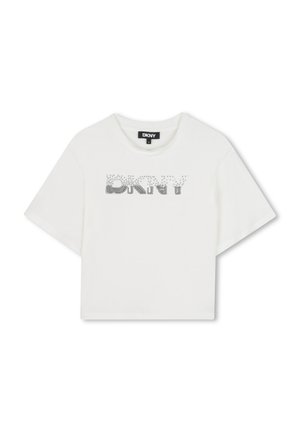 MET KORTE MOUWEN - Print T-shirt - offwhite