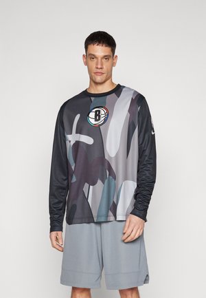 NBA CITY EDITION BROOKLYN NETS PREGAME TOP - Klubruházat - black