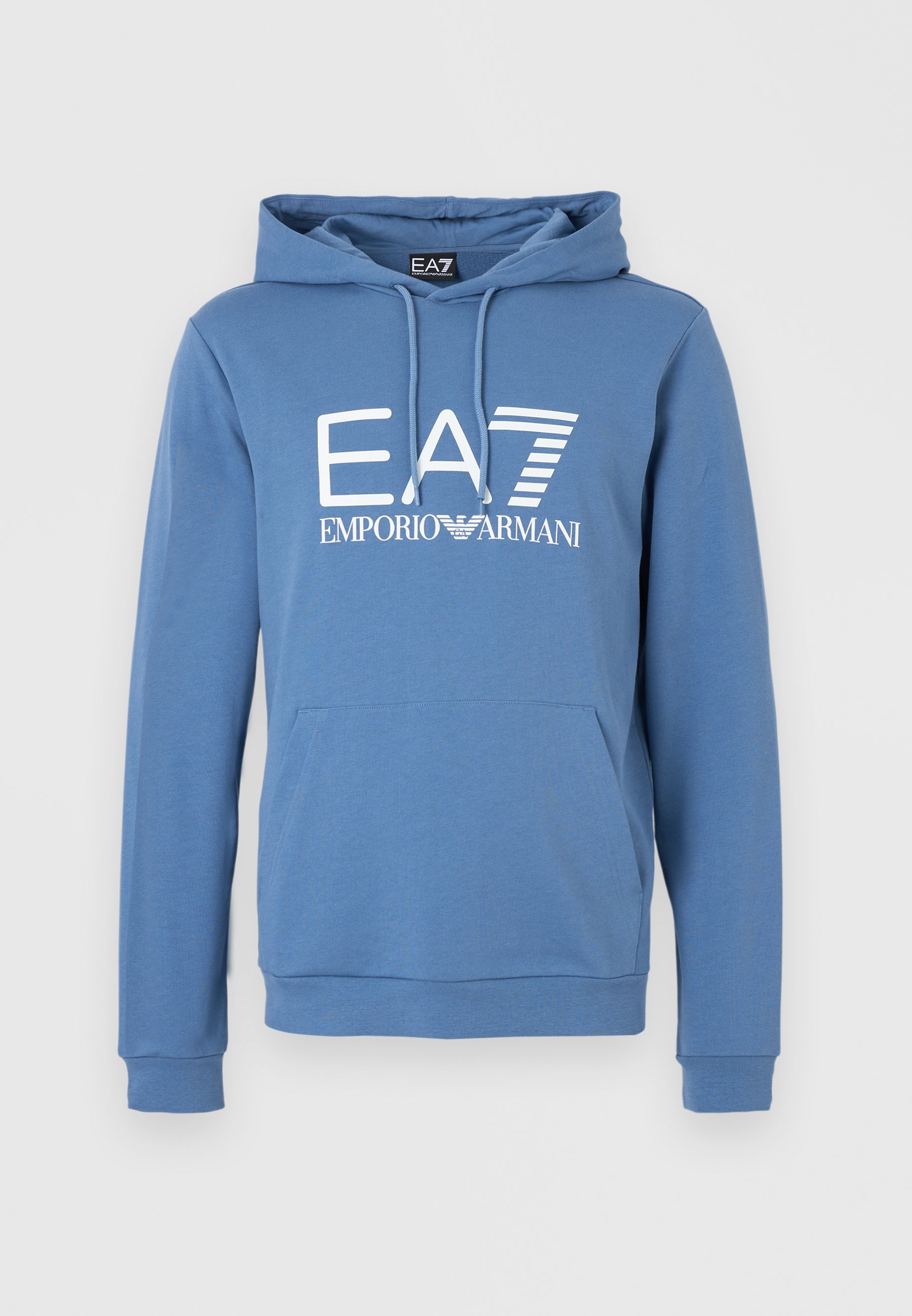 EA7 Emporio Armani TRAIN CORE BIG LOGO UNISEX - Hoodie - blue