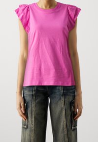 Selected Femme Triko s potiskem - pink
