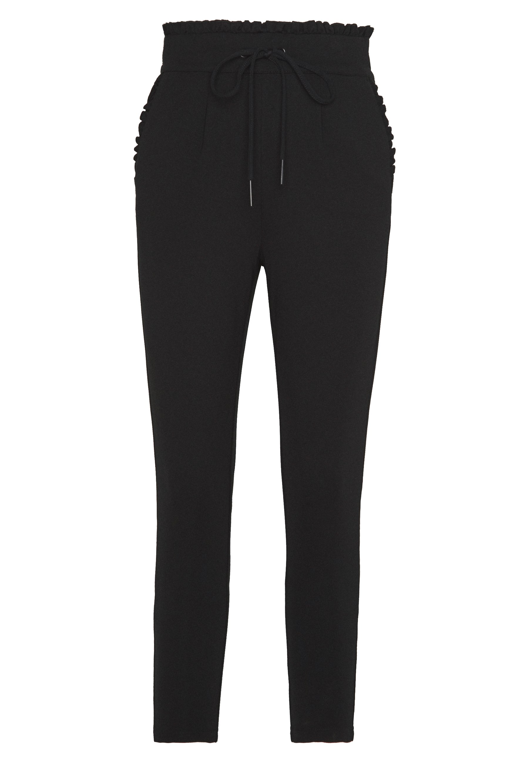 ONLPOPTRASH EASY FRILL PANT Bukse black ONLPOPTRASH EASY FRILL PANT Bukse black