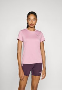 Puma ESSENTIAL CREW TEE - Športne majice - poised pink