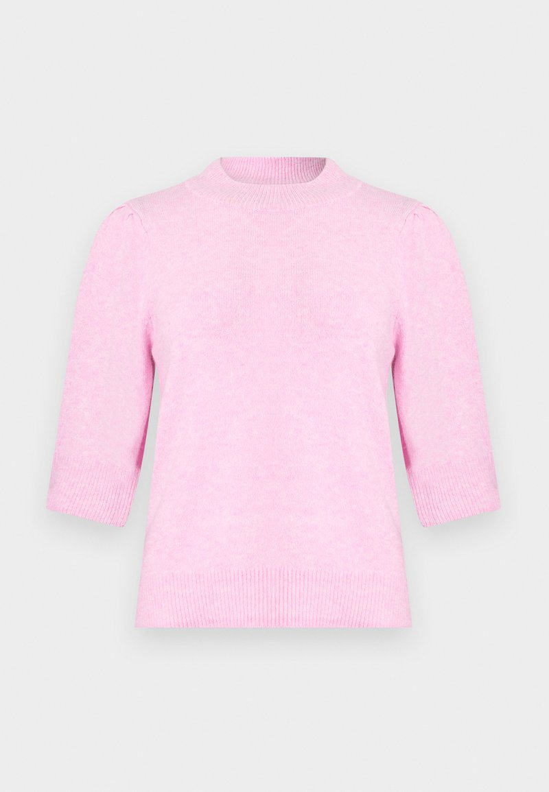 JDY T-shirt basic donkerroze