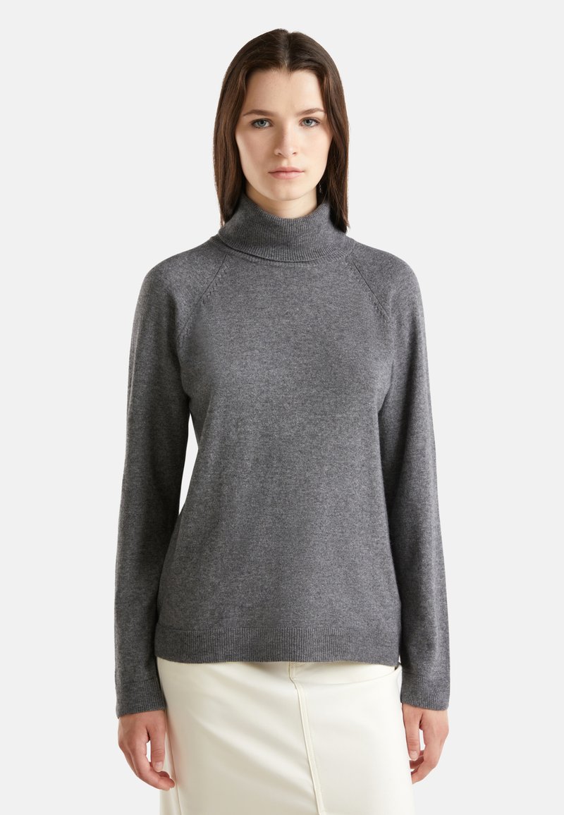 Sweter Color United Colors of Benetton - Sweter/szary - Zalando.pl