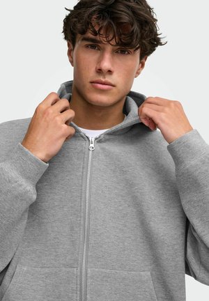 Only & Sons, HOODIE ONSGOYLE SWEATSHIRT - Sudadera con cremallera - medium grey melange
