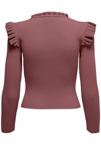ONLY ONLSIA SALLY RUFFLE PULLOVER - Maglione - rose brown