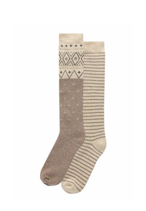 2 PACK - REGULAR FIT - Térdzoknik - neutral