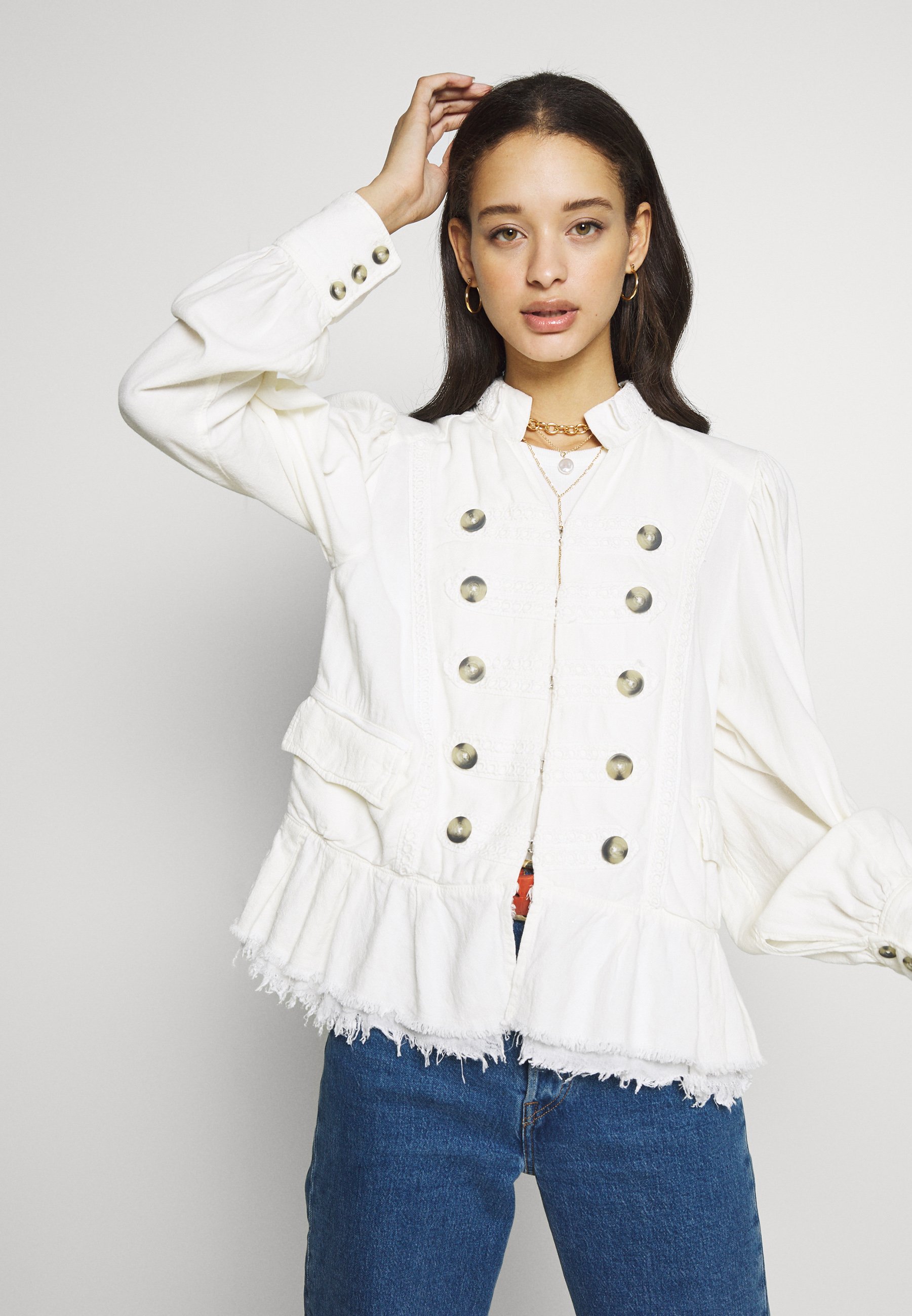 Free People ARIANA JACKET Lett jakke white Zalando.no Free People ARIANA JACKET Lett jakke white Zalando.no