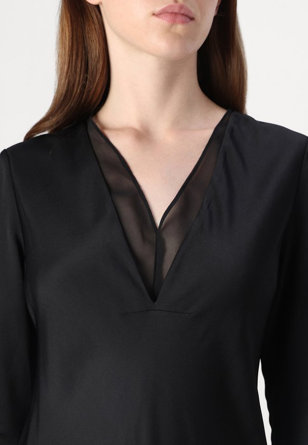 SHEER PANEL SHIFT MIDI DRESS - Shift dress2