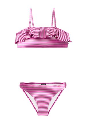 STRIPES  SET - Bikini - punch pink